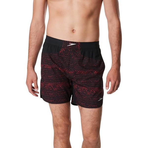 Speedo Mens Swim Trunk Short Length Fitness TrainingTraxsition High Risk Red