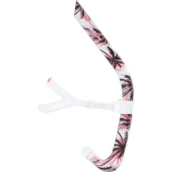 Speedo UnisexAdult Swim Training Snorkel Bullet HeadFiery Coral Palms