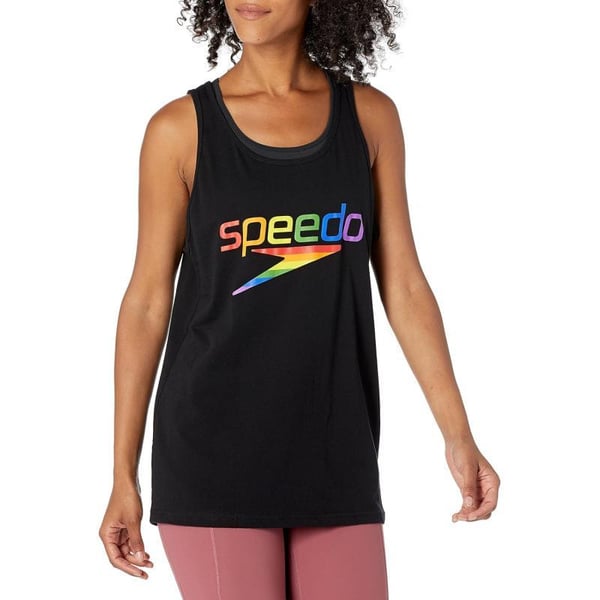 Speedo UnisexAdult Tank Top Sleeveless PrideRainbow Brights