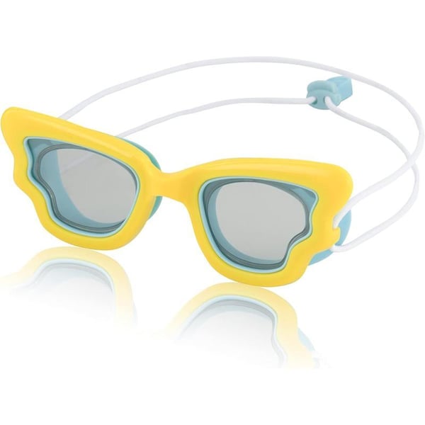 Speedo UnisexChild Swim Goggles Sunny G Ages 38Blazing YellowGray