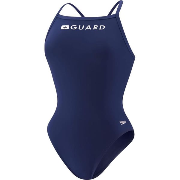 Speedo Womens Guard Swimsuit One PieceFly Back Us Navy