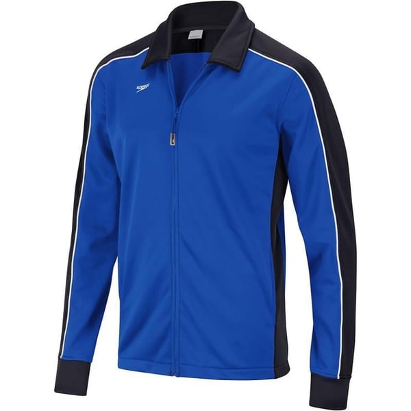 Speedo Womens Jacket Full Zip Collard Streamline Team Warm UpBlackSapphire