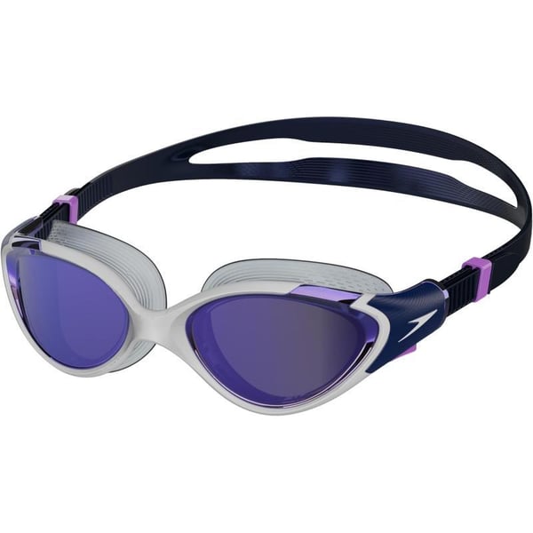 Speedo Womens Swim Goggle Biofuse 20Swim Goggle Biofuse 20Mirrored WhiteTrue NavySweet Purple