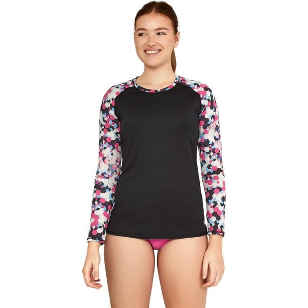 Speedo Womens Uv Swim Shirt Long Sleeve RashguardPrism Rose Violet