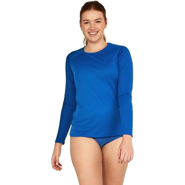 Speedo Womens Uv Swim Shirt Long Sleeve RashguardSpeedo Blue