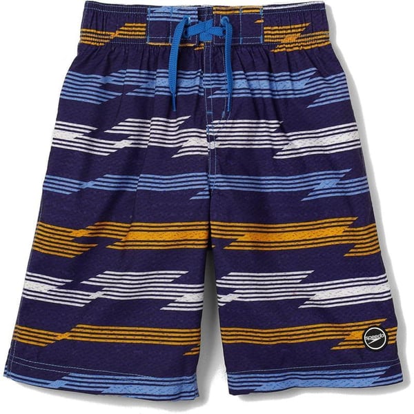 Speedo Boys Swim Trunk Knee Length Boardshort EBoard PrintedSea Ridge Peacoat