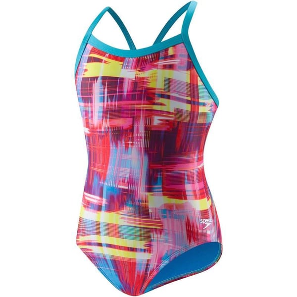 Speedo Flipturns Printed Propel Back  ProLTBlueRed