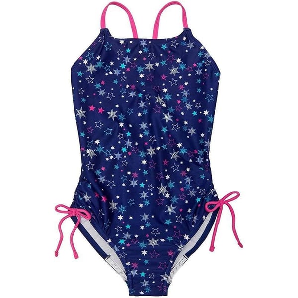 Speedo Girls Thin Strap One Piece SwimsuitBlue Harmony