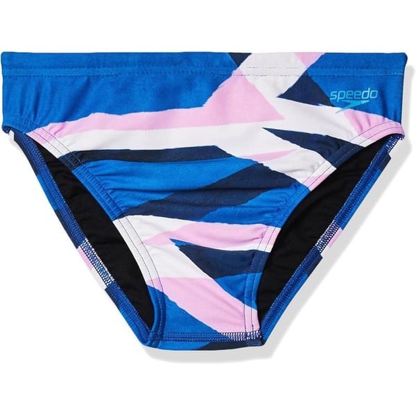 Speedo Mens Swimsuit Brief Endurance Lite Turnz PrintedBluePink