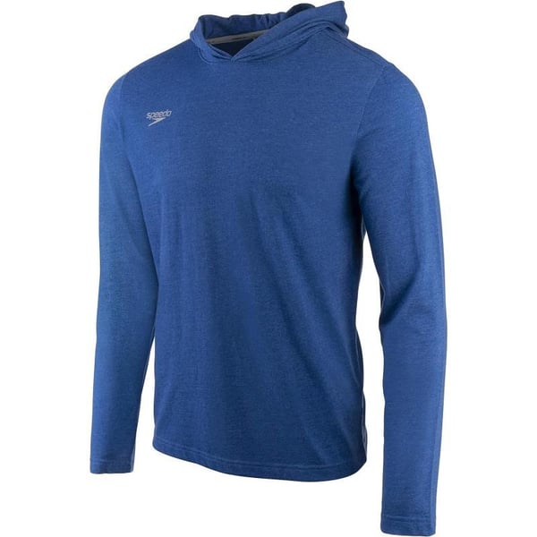 Speedo UnisexAdult TShirt Long Sleeve Hoodie Pull Over Team Warm UpSpeedo Blue