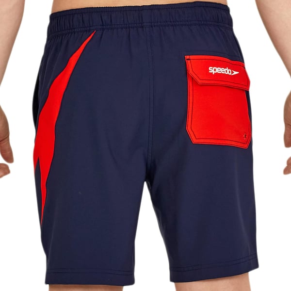 imageSpeedo Mens Swim Trunk Mid Length Redondo SolidBoom RedPeacoat