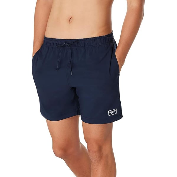 imageSpeedo Mens Swim Trunk Mid Length Redondo Solid2023 Peacoat