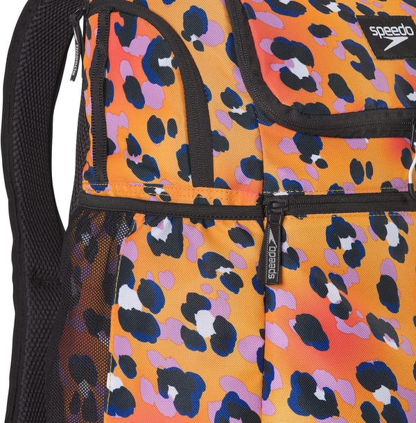 Speedo Unisex Large Teamster 20 Backpack 35Liter Rainbow PrideCheetah Orange Pop 20