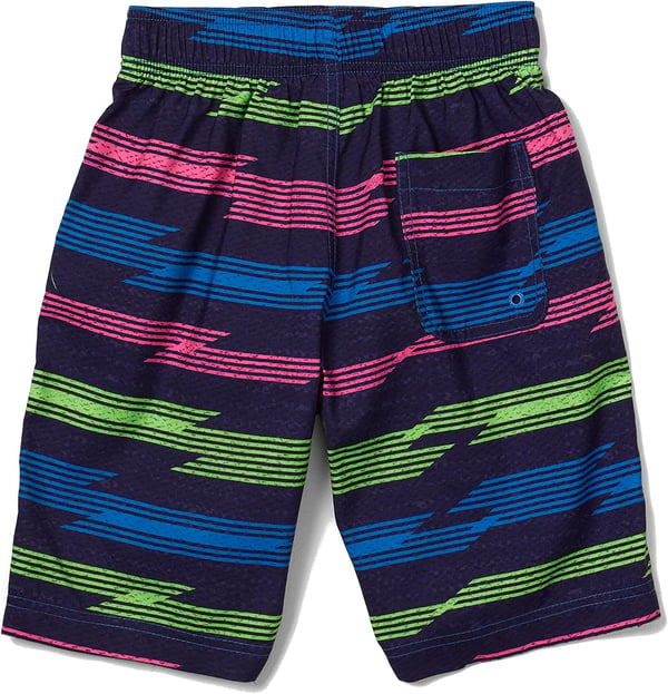 Speedo Boys Swim Trunk Knee Length Boardshort EBoard PrintedSea Ridge Electric Blue