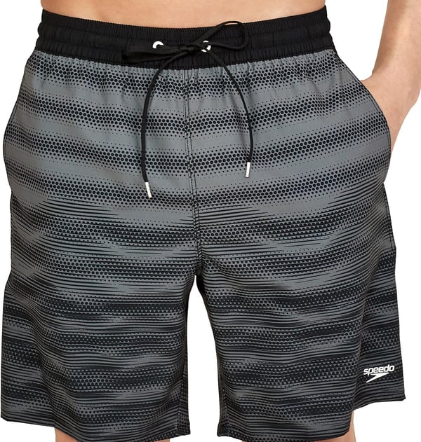 Speedo Mens Swim Trunk Mid Length SeasideDigital Anthracite