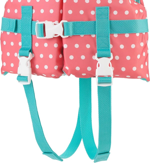 Speedo Baby Swim Infant Begin to Swim Flotation Life VestGeorgia Peach Polka Dots