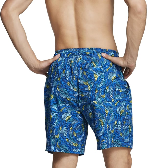 Speedo Mens Swim Trunk Mid Length SeasideBlue Lemonade