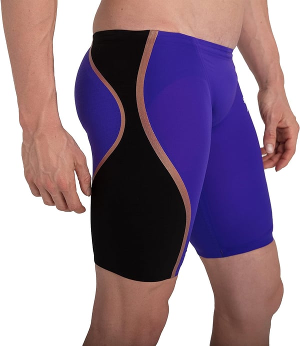 Speedo Mens Swimsuit Jammer LZR Pure IntentVioletBlackRose Gold