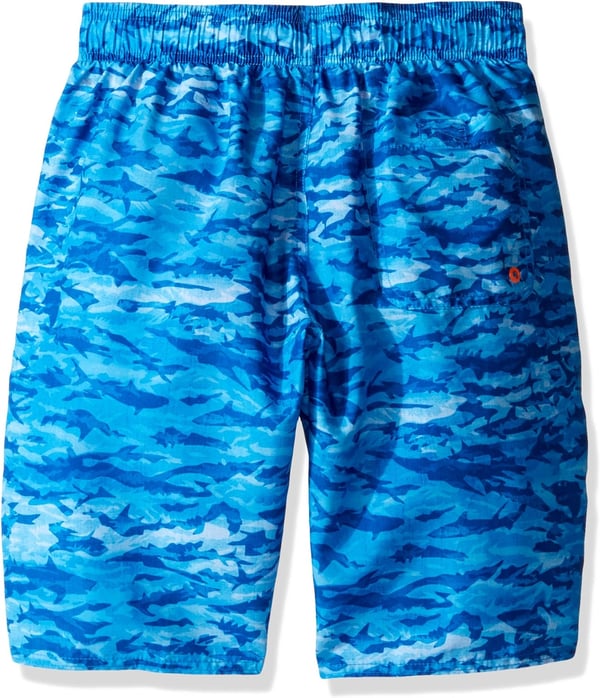 Speedo Boys Swim Trunk Knee Length Printed VolleyDiscontinuedShark Bright Ocean