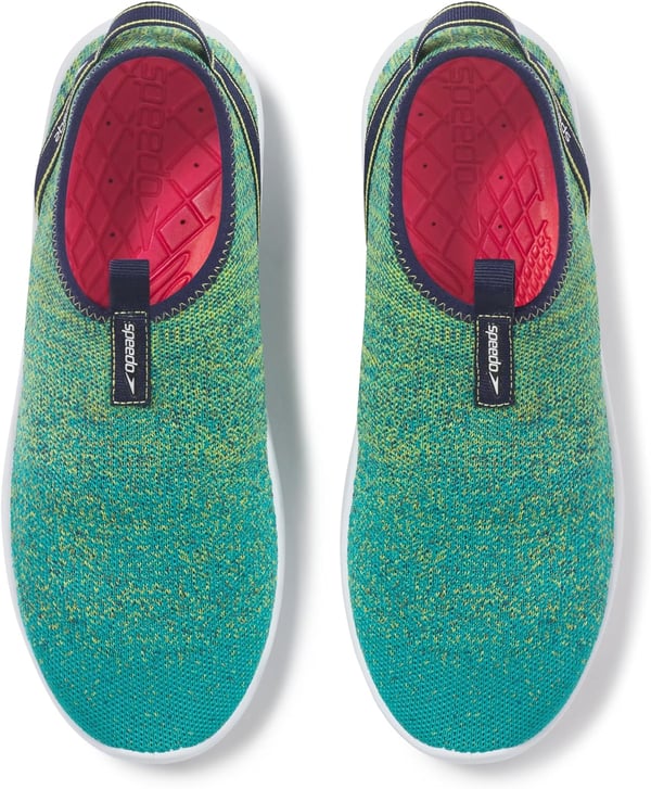 Speedo UnisexAdult Water Shoe Surfknit ProPeacock TealBitter Lime