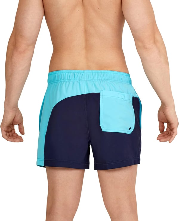 Speedo Mens Swim Trunk Short Length Redondo SolidBlock Peacoat