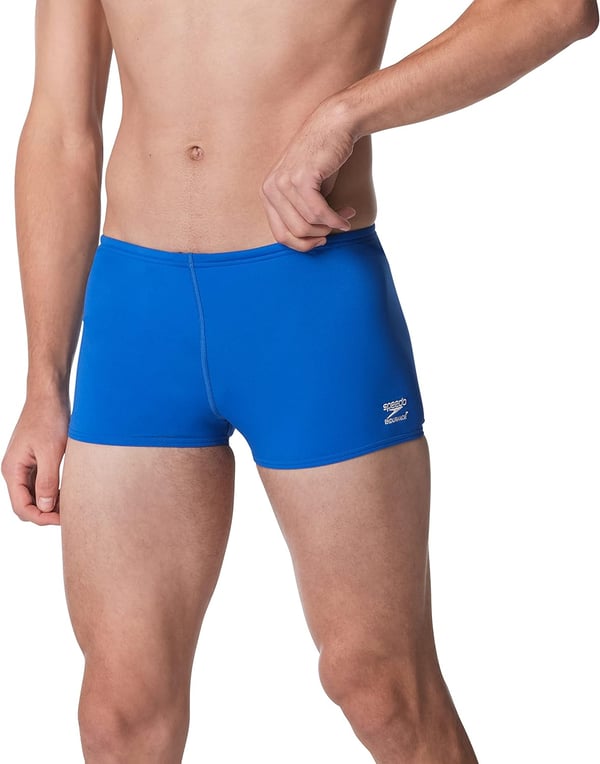 Speedo Mens Swimsuit Square Leg Endurance SolidSpeedo Blue