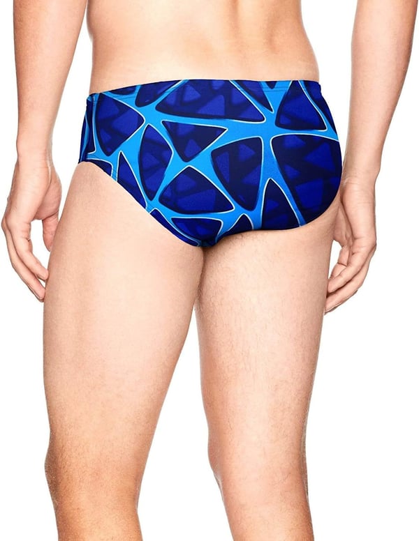 Speedo Mens Caged Out Brief Endurance SwimsuitSpeedo Blue