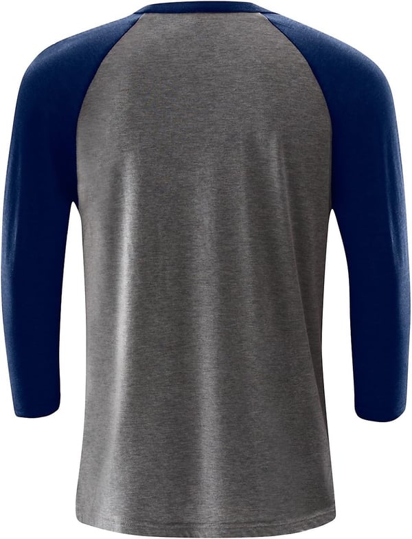 Speedo TShirt 34 Sleeve Crew Neck Baseball TeeSpeedo Navy