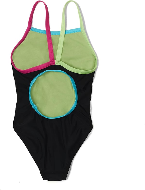 Speedo Girls Swimsuit One Piece Thin StrapsParadise Green