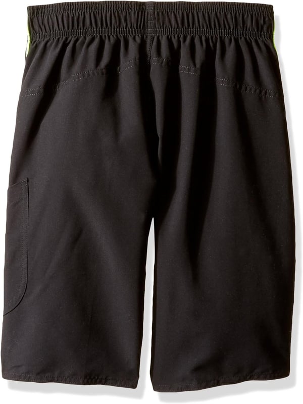 Speedo Boys Swim Trunk Knee Length Marina Volley YouthDiscontinuedBlackLime