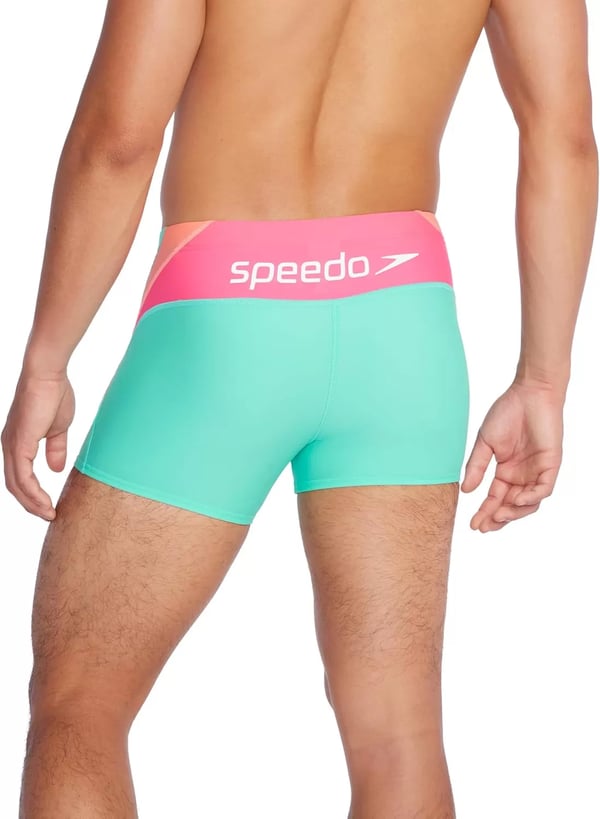 imageSpeedo Mens Swimsuit Square Leg Eco Flex BeachstarArctic Glass