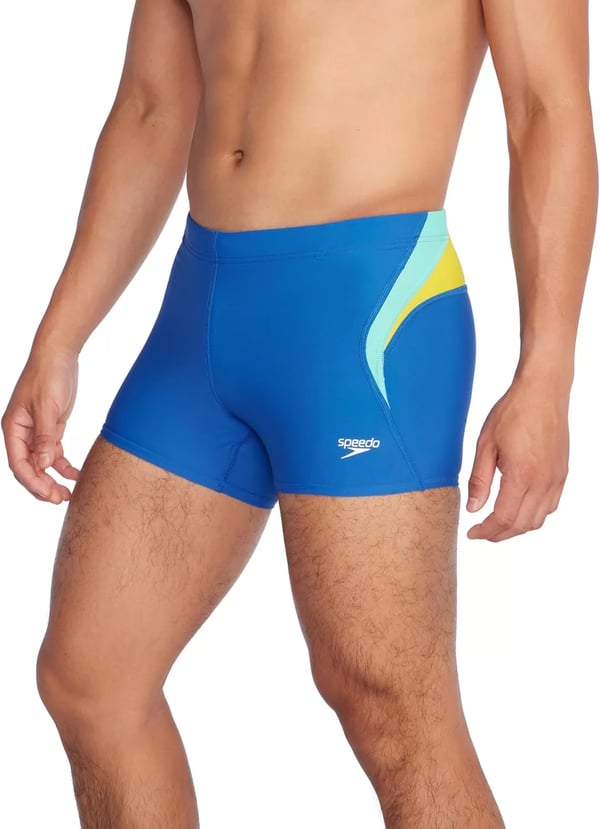 imageSpeedo Mens Swimsuit Square Leg Eco Flex BeachstarBitter Lime