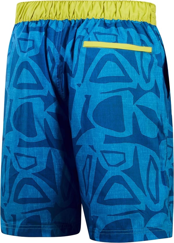 Mens Swim Trunk Knee Length Boardshort Bondi Printed20 Blue Bells