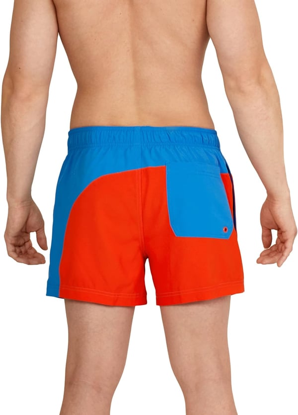 Speedo Mens Swim Trunk Short Length Redondo SolidBlock Spicy Orange