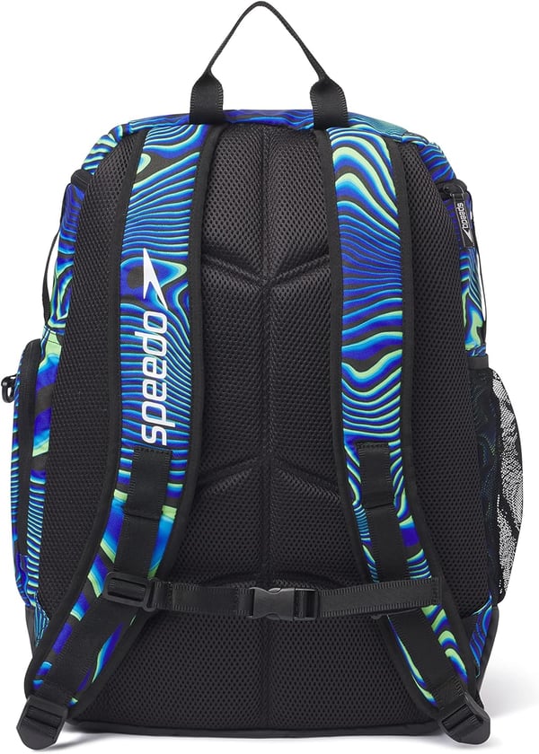 Speedo Unisex Large Teamster 20 Backpack 35Liter Rainbow PrideTrue Cobalt Neon Depths