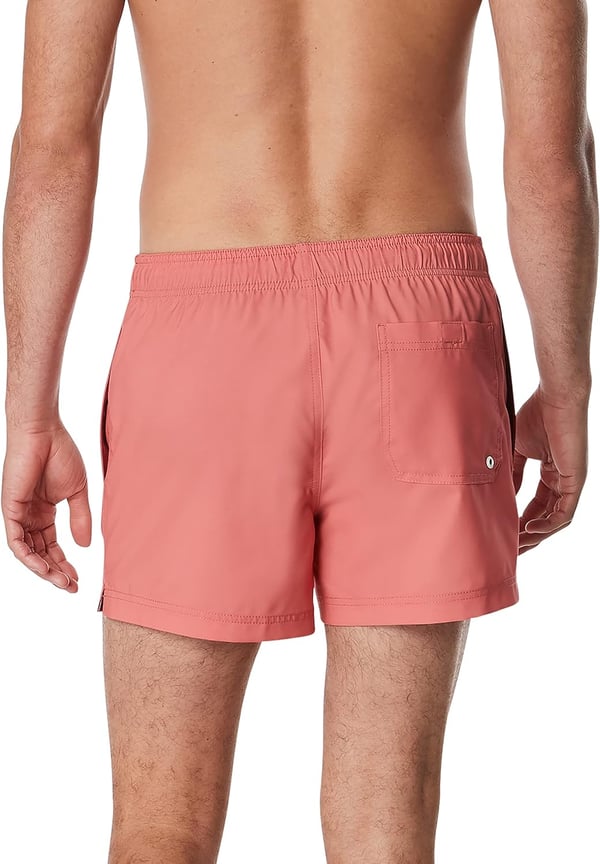 Speedo Mens Swim Trunk Short Length Redondo SolidFaded Rose