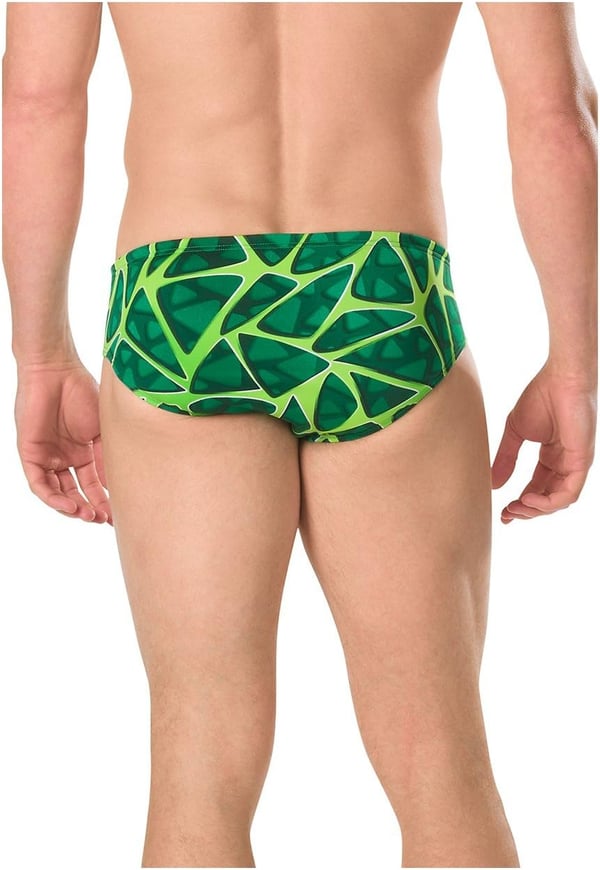 Speedo Mens Caged Out Brief Endurance SwimsuitSpeedo Green