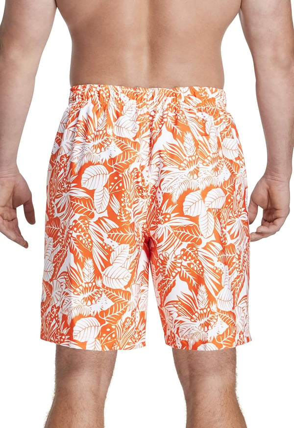 Speedo Mens Swim Trunk Big and Tall RedondoOrange PopWhite