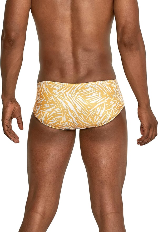 Speedo Mens Swimsuit Euro Brief Endurance PrintedAbstract Tiger