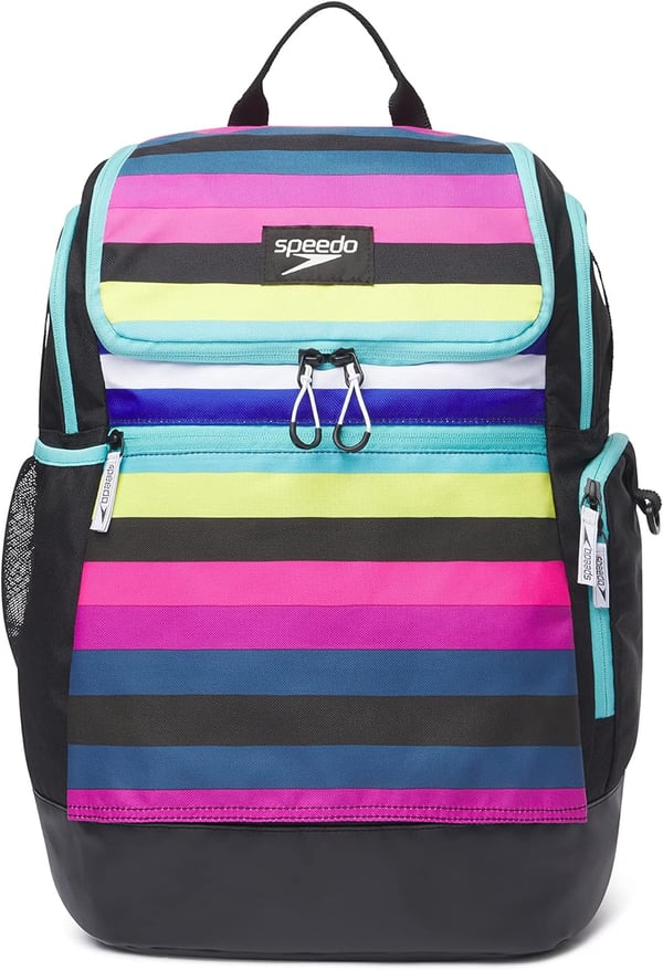 Speedo Unisex Large Teamster 20 Backpack 35Liter Rainbow PrideFluo Arctic Pipeline Depths