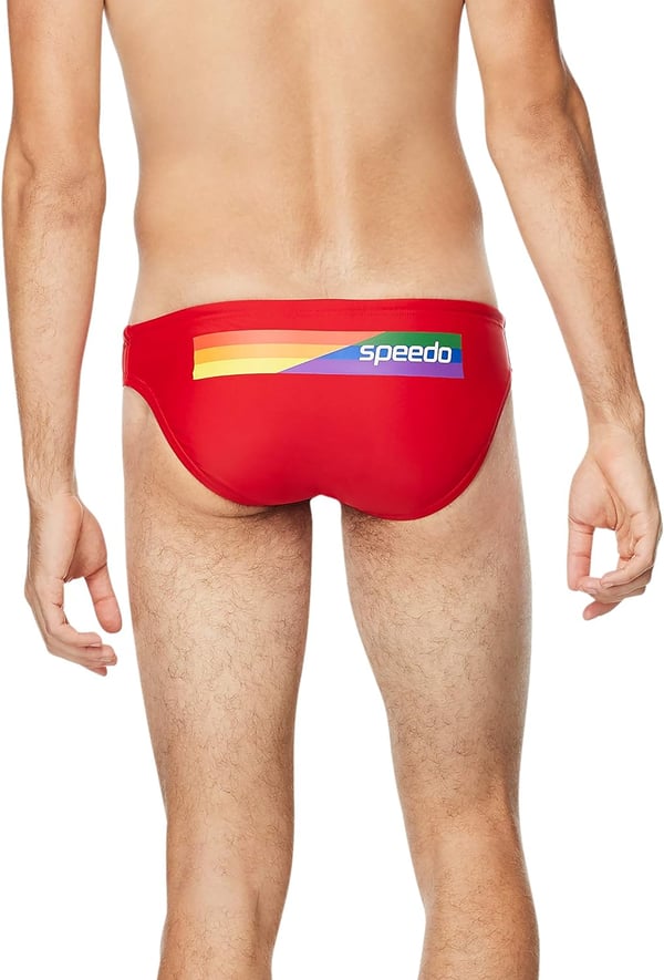 Speedo Mens Swimsuit Brief PowerFlex Eco SolarBittersweet