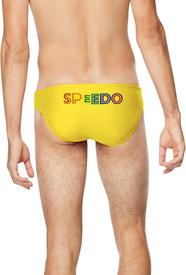 Speedo Mens Swimsuit Brief PowerFlex Eco SolarBlazing Yellow