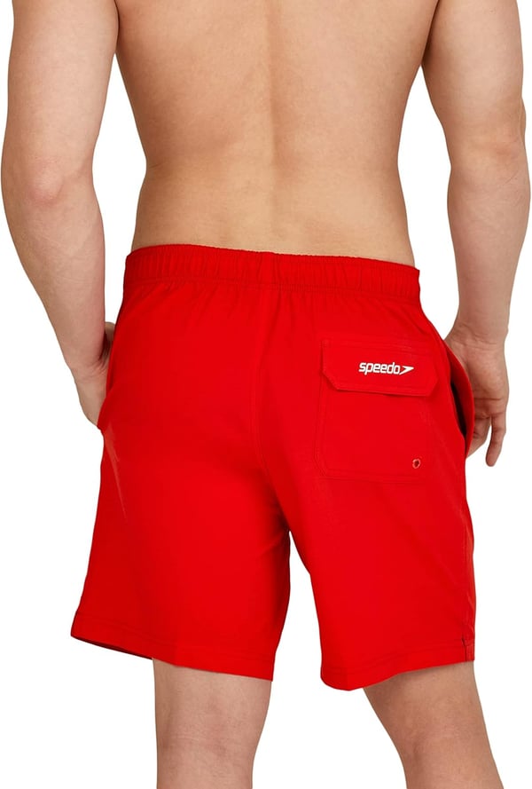 imageSpeedo Mens Swim Trunk Mid Length Redondo Solid2022 Speedo Red