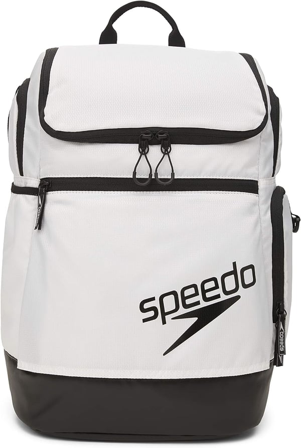 Speedo Large Teamster Backpack 35literWhiteBlack 20