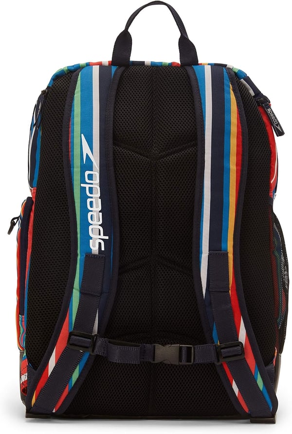 imageSpeedo Unisex Large Teamster 20 Backpack 35Liter  Speedo BlackStripe Multi 20