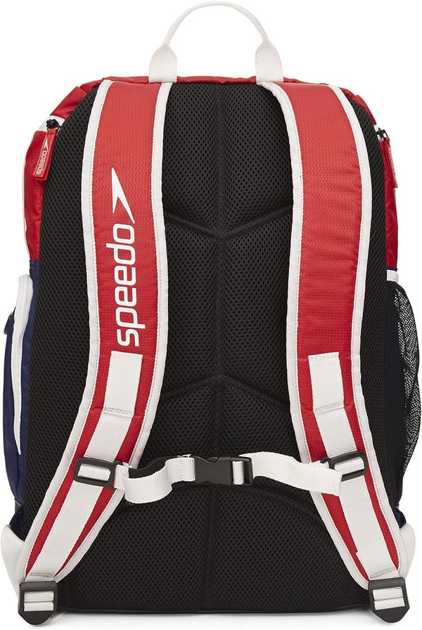 Speedo Large Teamster Backpack 35literRedWhiteBlue 20