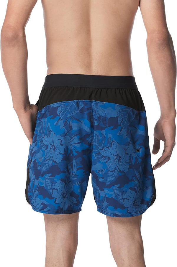 Speedo Mens Swim Trunk Short Length Fitness TrainingTropical Peacoat