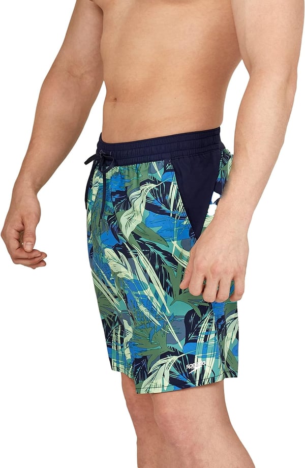 Speedo Mens Swim Trunk Mid Length SeasideCamo Douglas Fir