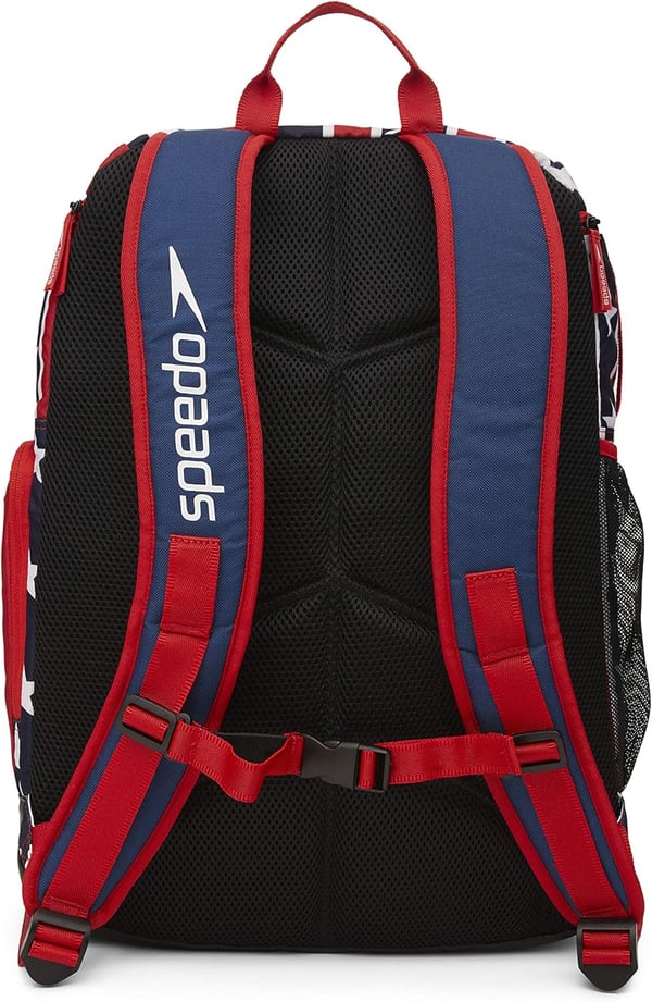 Speedo UnisexAdult Large Teamster Backpack 35LiterNavyRedWhite 20