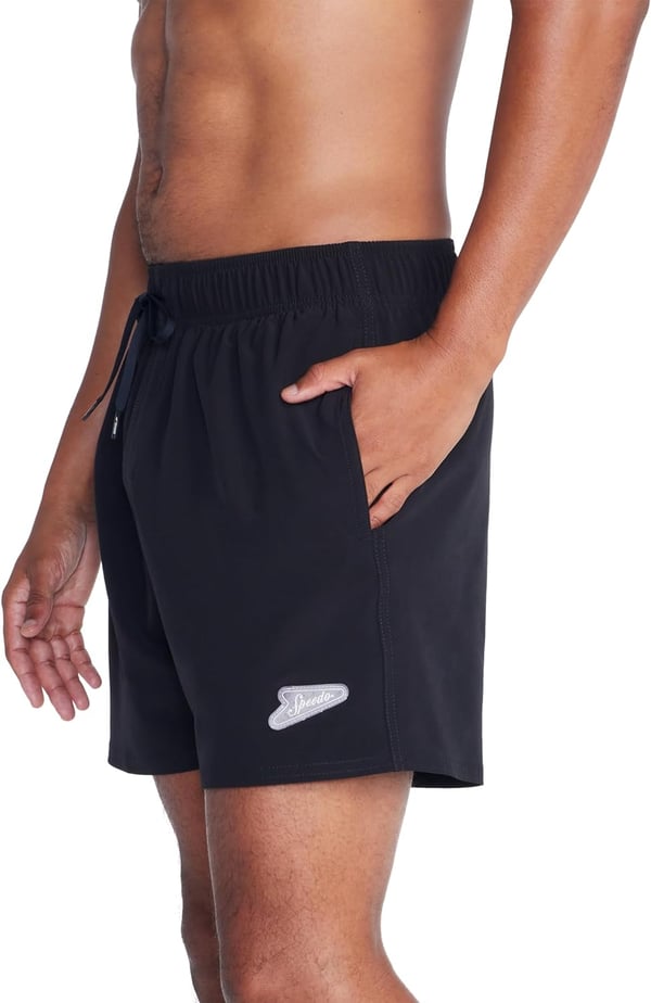 Speedo Mens Swim Trunk Knee Length Volley Comfort Liner Solid16 Anthracite 2024